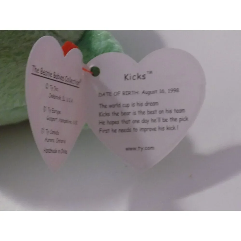Ty Beanie Baby Kicks the Soccer Bear Push Toy - Picture 9 of 10